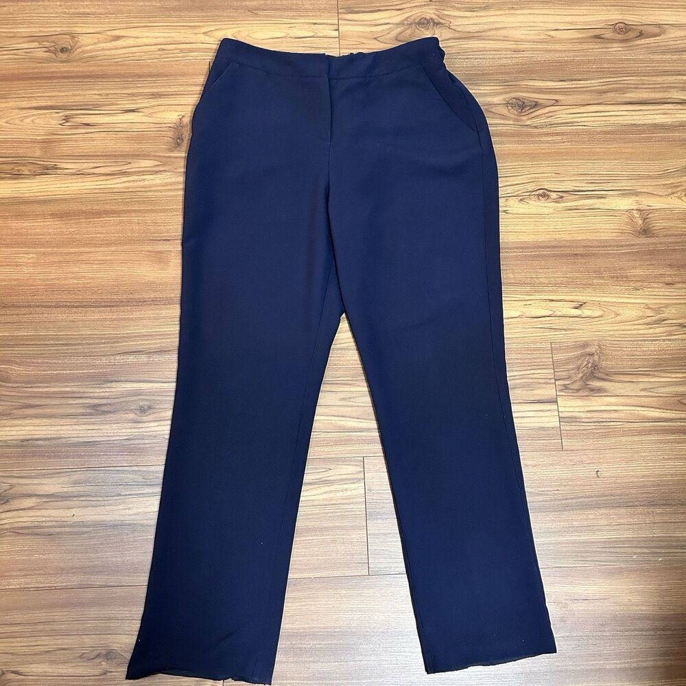 Cato 16W Navy Blue Dress Pants Stretch Career Workwear Plus Size